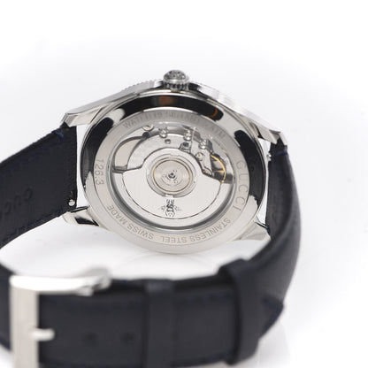 Gucci Stainless Steel Calfskin 40mm G-Timeless Tiger Automatic Watch Navy 6 of 9