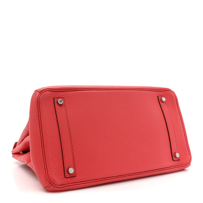 Hermes Taurillon Clemence BIRKIN 35 Bougainvillea 4 of 17