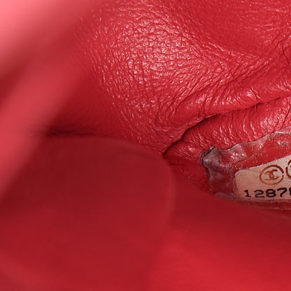 Chanel Washed Caviar Quilted Maxi Single Flap Fuchsia 7 of 7