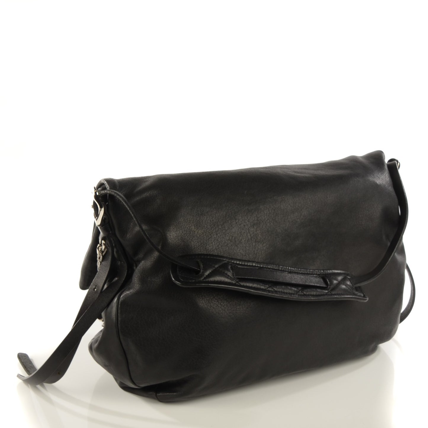 Lambskin Biker Large Hobo Black