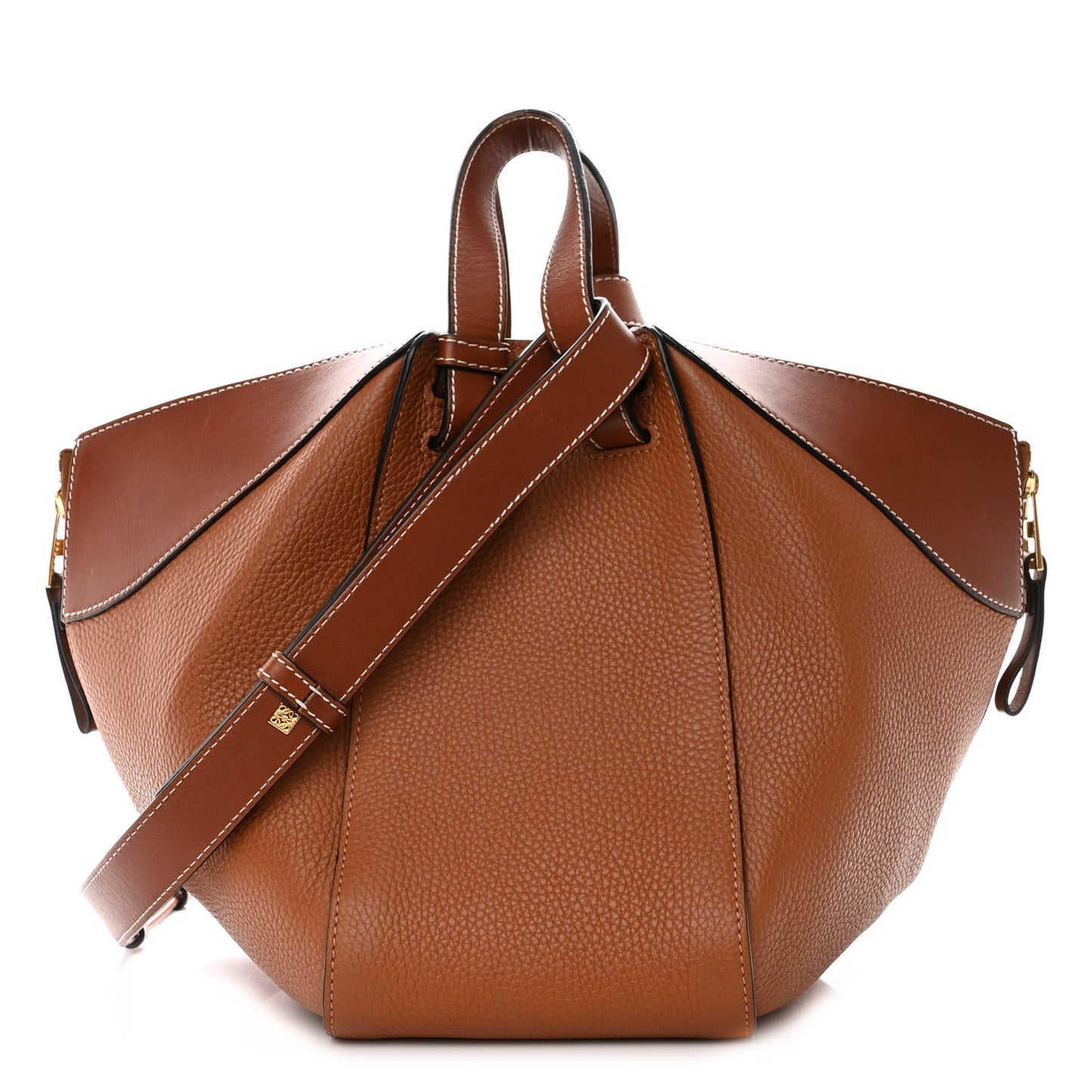 Calfskin Small Hammock Shoulder Bag Tan