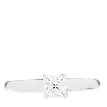 Tiffany Platinum Diamond .54ct Solitaire Lucida Engagement Ring 54 6.75 1 of 3