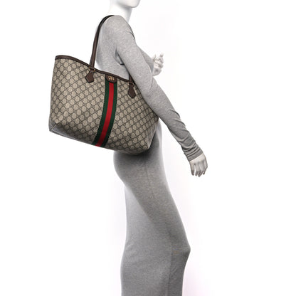 Gucci GG Supreme Monogram Medium Ophidia Shopping Tote Brown 2 of 10