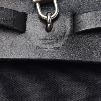 Hermes Toile Vache Calfskin Herbag 39 MM Black 7 of 12