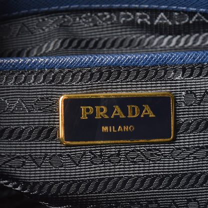 Prada Saffiano Lux Large Tote Bluette 6 of 12