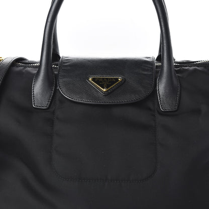 Prada Tessuto Nylon Saffiano Tote Black 9 of 9