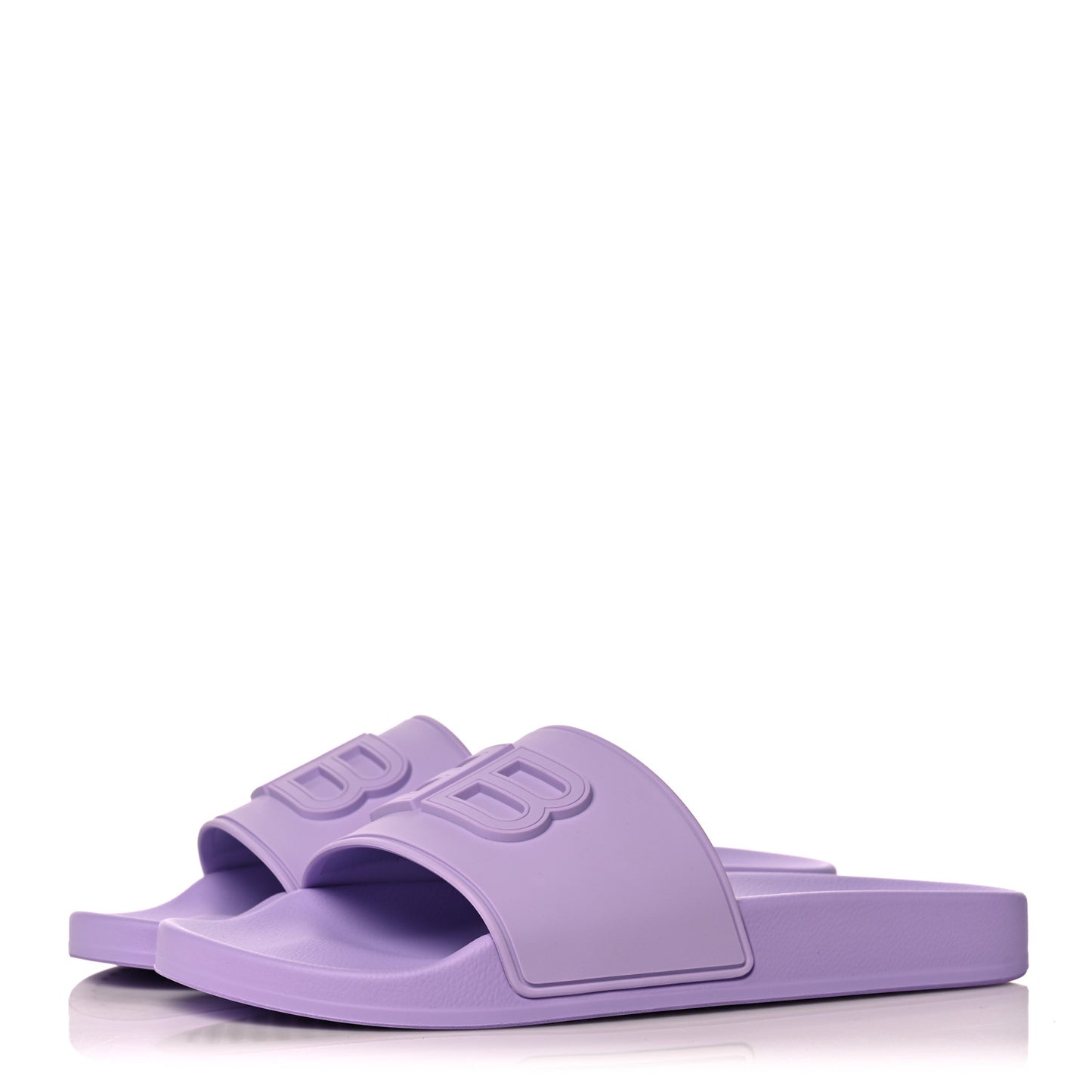 Rubber BB Womens Pool Slide Sandals 38 Lilac