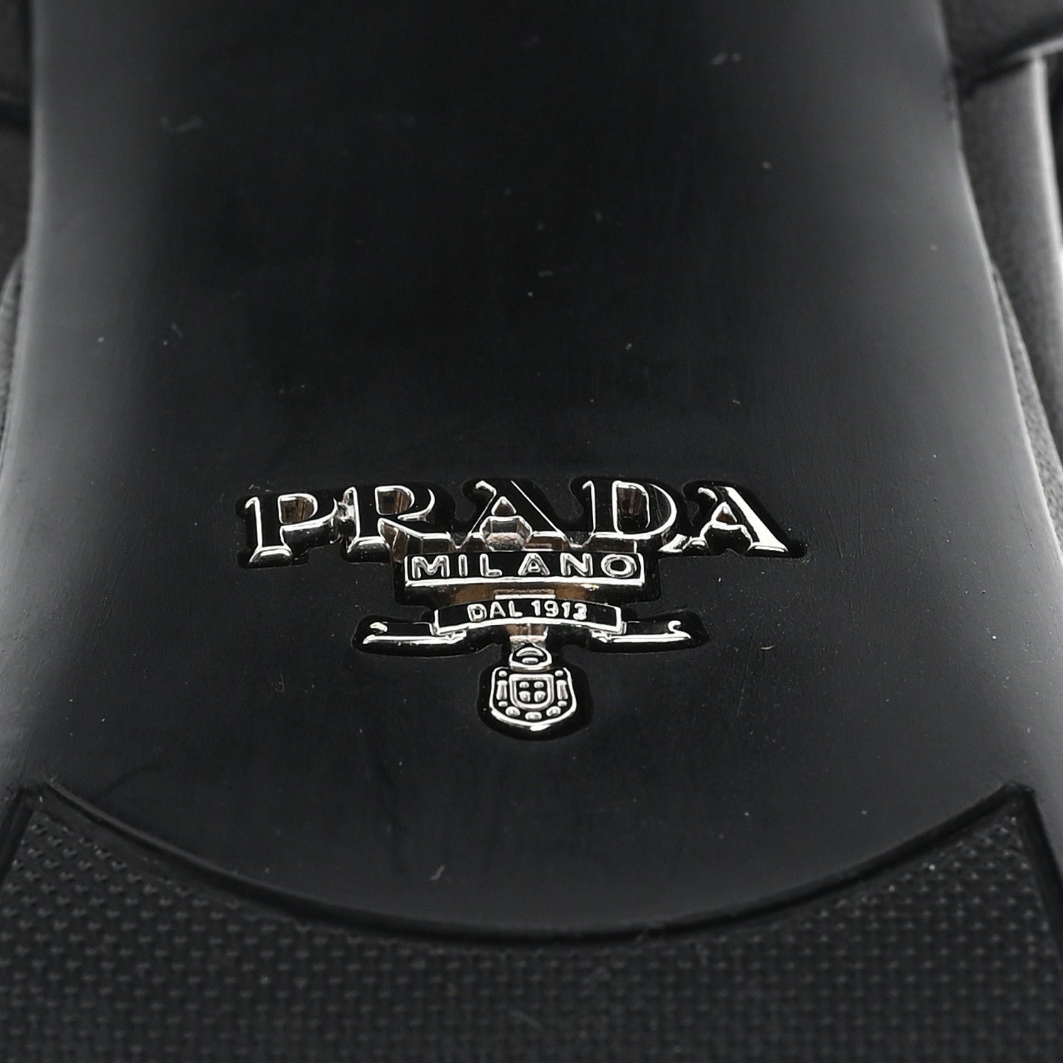 Prada Nappa Logo Quilted Crisscross Platform 20/65mm Sandals 37.5  Black 7 of 10