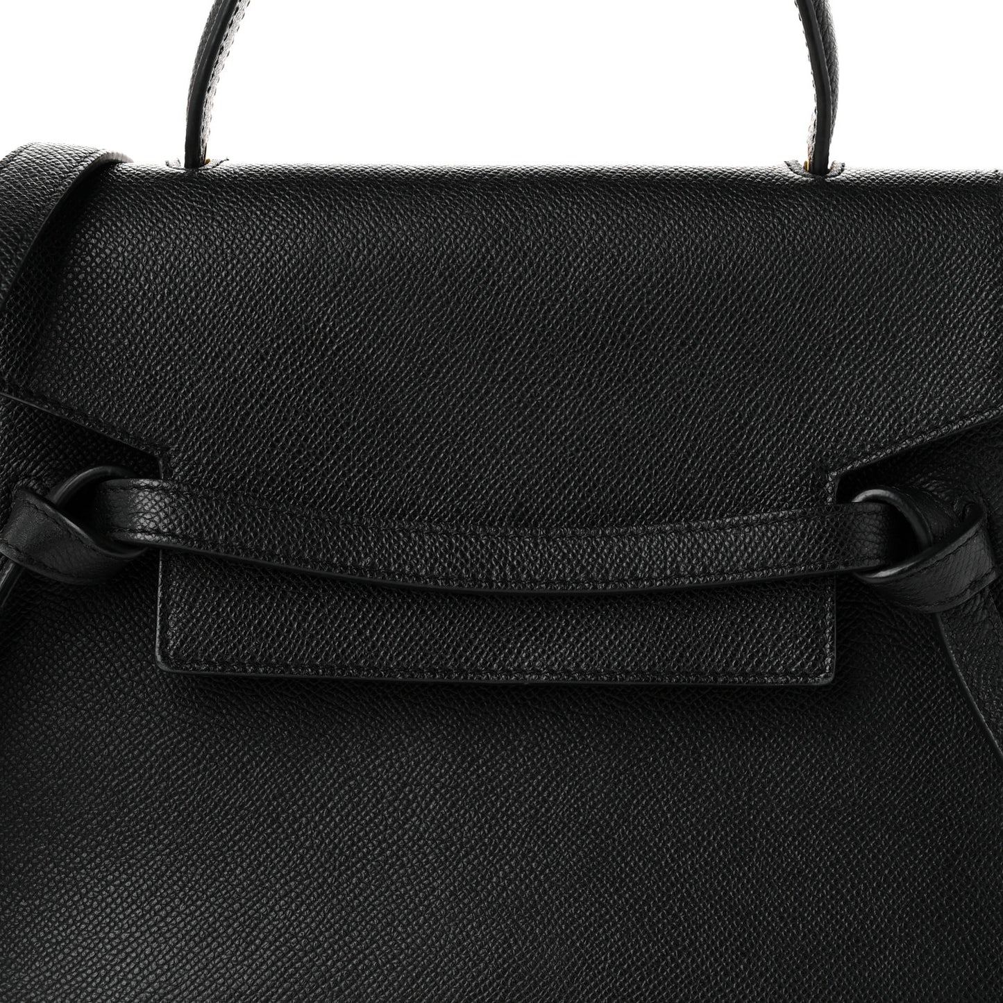 Grained Calfskin Micro Belt Bag Black