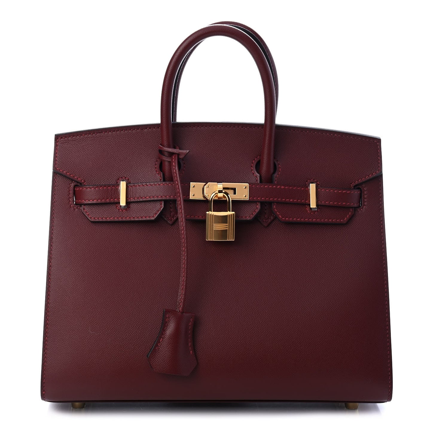 Madame Calfskin Birkin Sellier 25 Rouge H