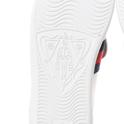 Gucci Calfskin Ayers Crystal Web Womens New Ace Pineapple Sneakers 40 White 6 of 10