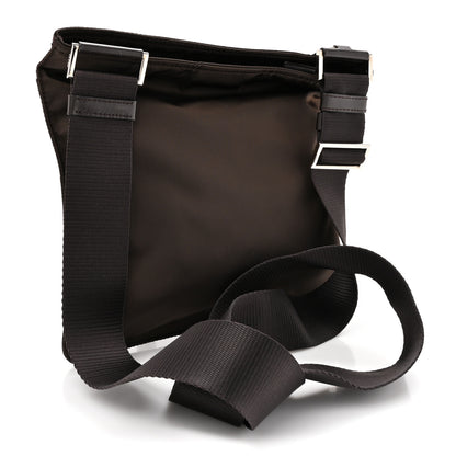 Prada Re-Nylon Saffiano Pocket Flat Messenger Bag Cacao 3 of 10