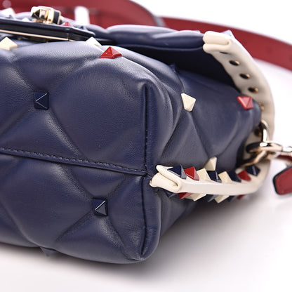 Valentino Garavani Nappa Mini Candystud Top Handle Bag Navy 8 of 13