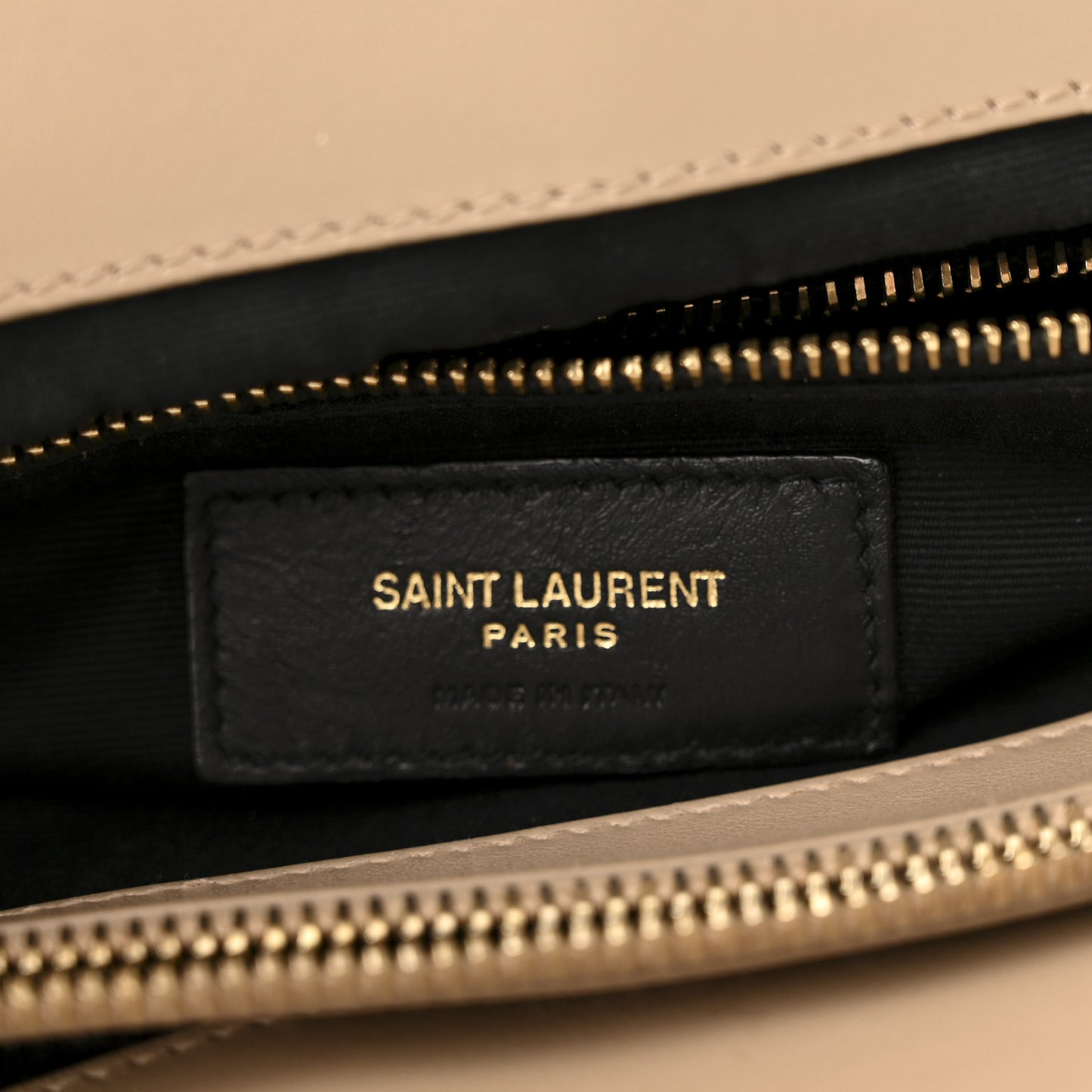 Calfskin Matelasse Large Loulou Monogram Chain Satchel Dark Beige