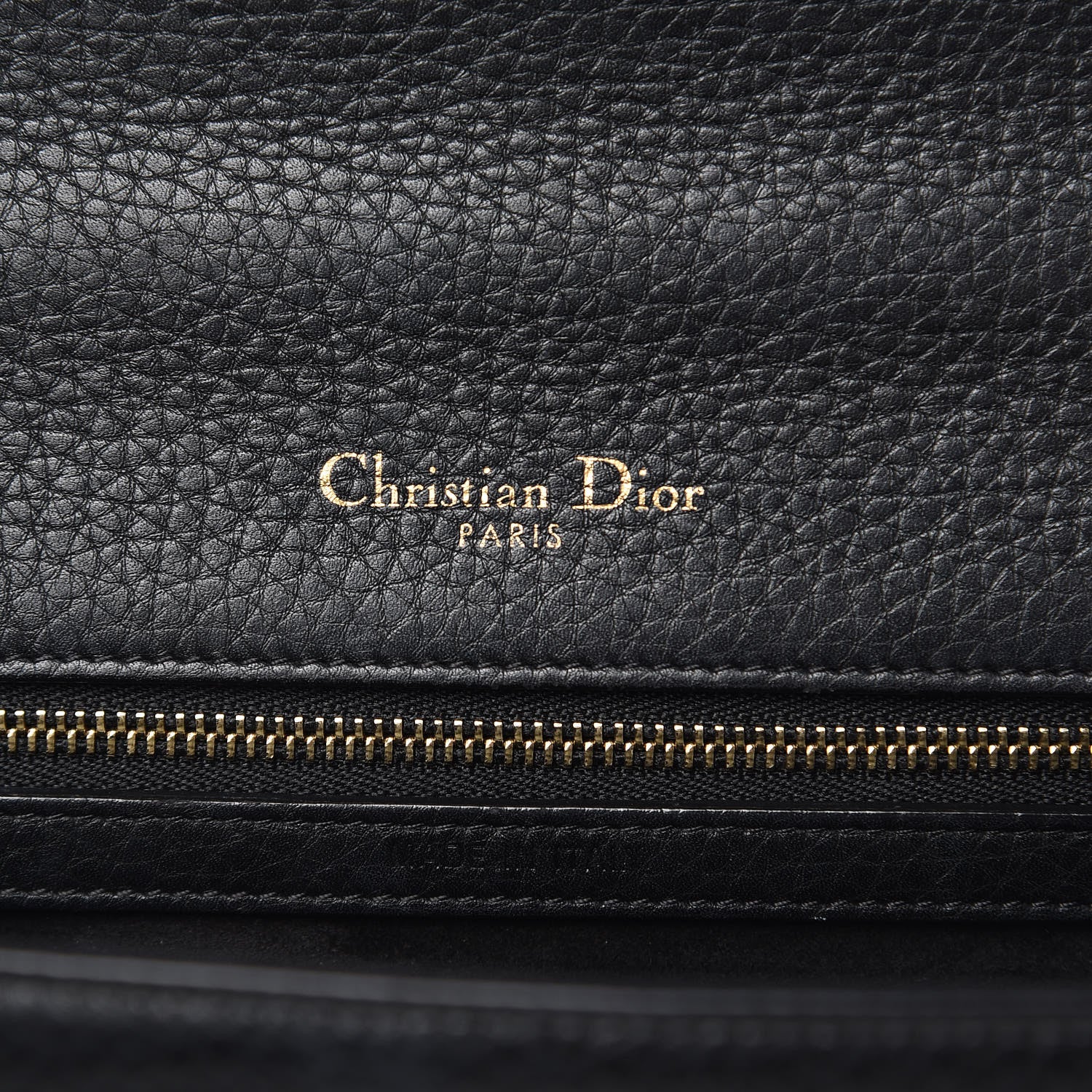 Christian Dior Grained Calfskin Medium Diorama Flap Bag Black 6 of 12