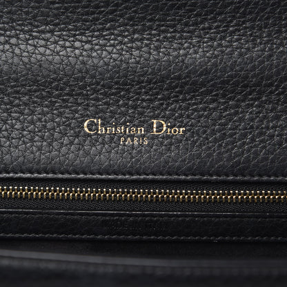 Christian Dior Grained Calfskin Medium Diorama Flap Bag Black 6 of 12