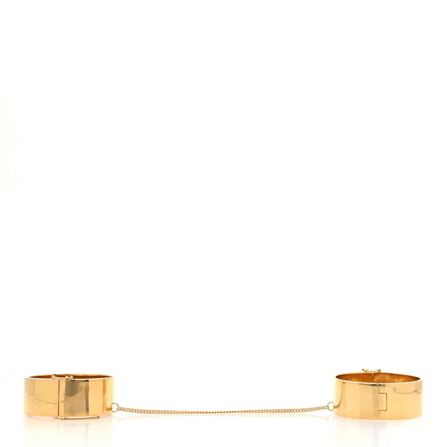 Metal Double Chaine Cuff M Brass