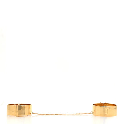 Saint Laurent Metal Double Chaine Cuff M Brass 3 of 4