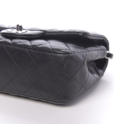 Chanel Lambskin Quilted Mini Rectangular Flap Black 9 of 11