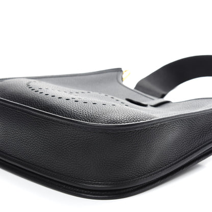 Hermes Taurillon Clemence Evelyne III PM Black 9 of 9