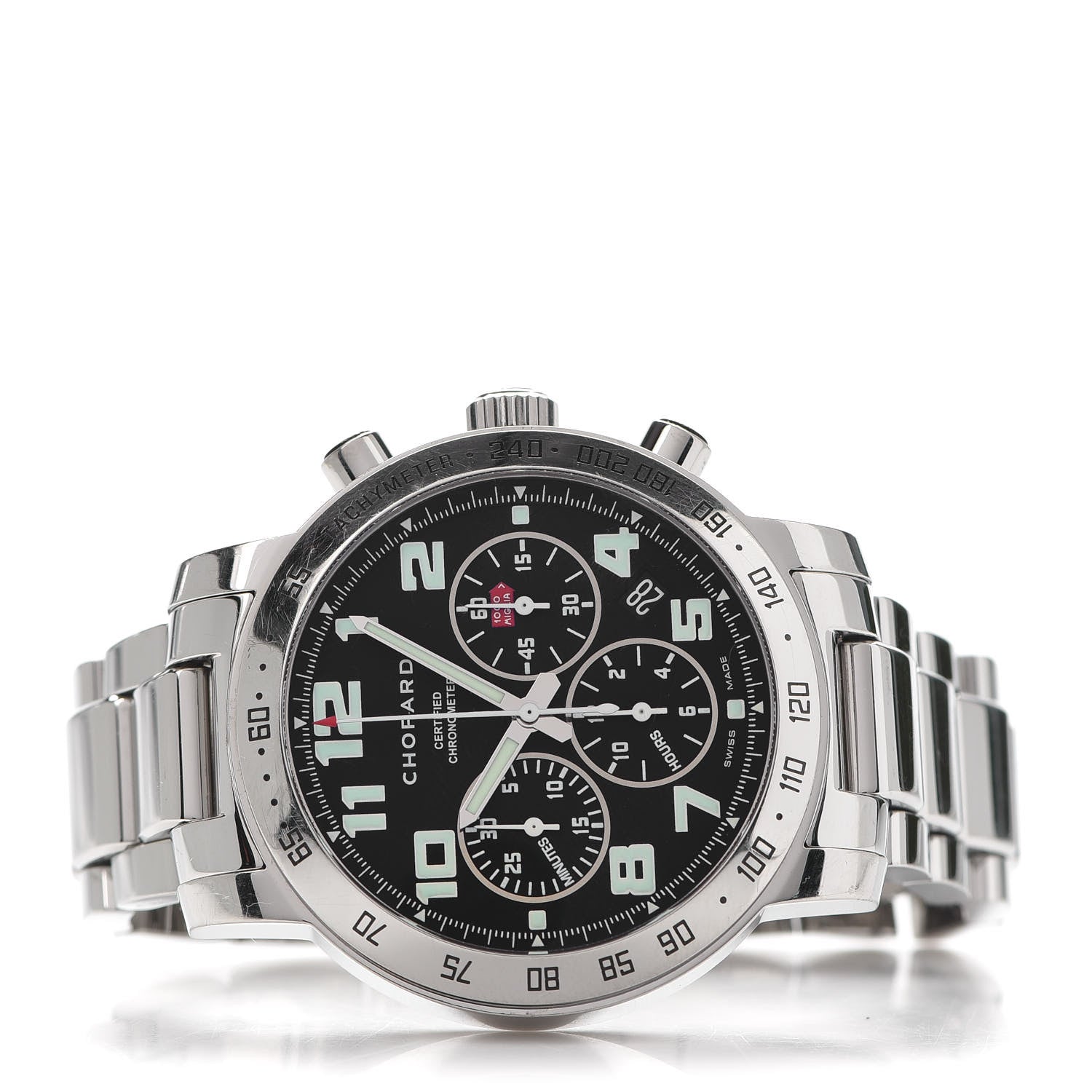 Chopard Stainless Steel 40mm Mille Miglia Chronograph Automatic Watch Black 2 of 7