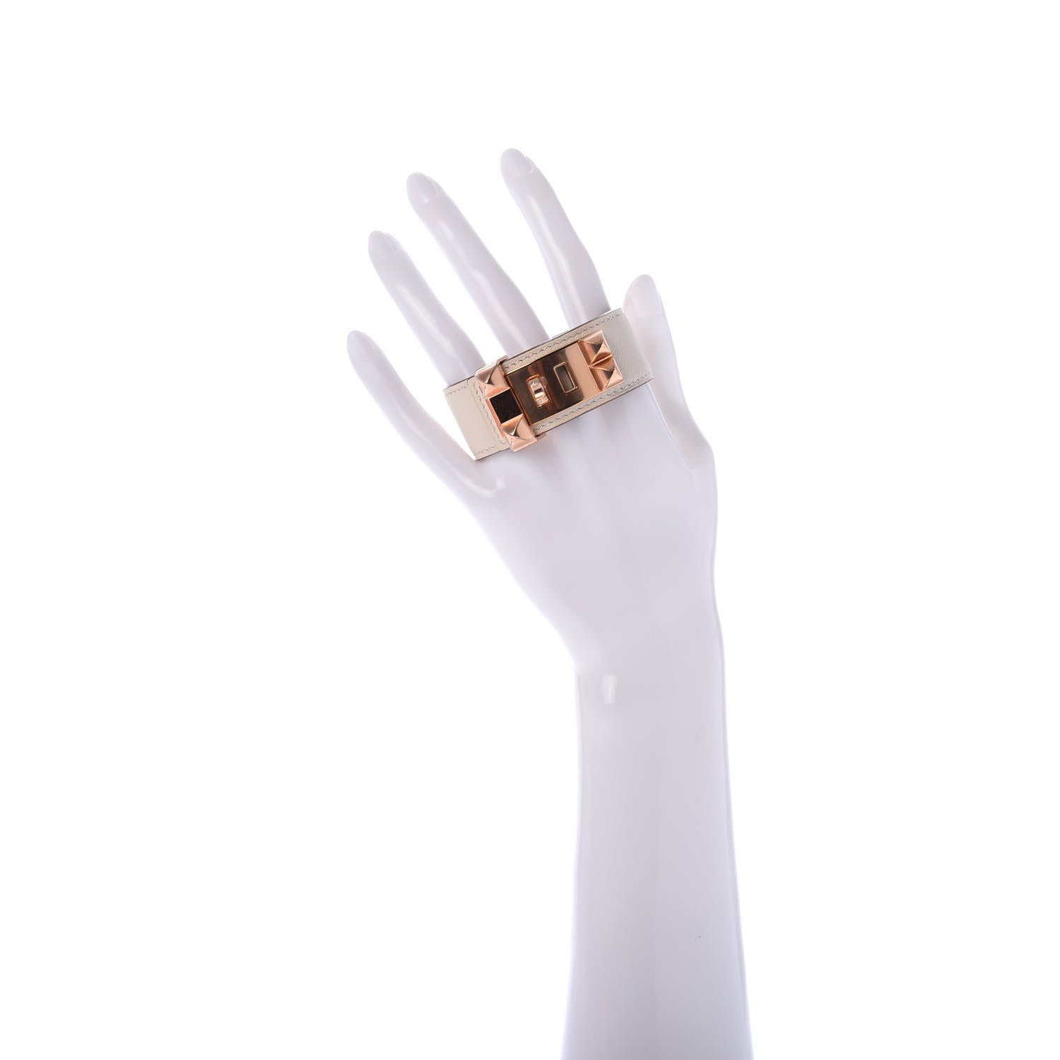 Hermes Swift Collier de Chien CDC 24 Bracelet T1 Nata 2 of 6