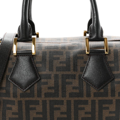 Fendi Zucca Cuoio Lucido Mini Boston Satchel Tobacco Moro 8 of 12