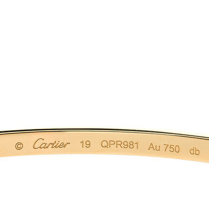Cartier 18K Yellow Gold Small LOVE Bracelet 19 3 of 4