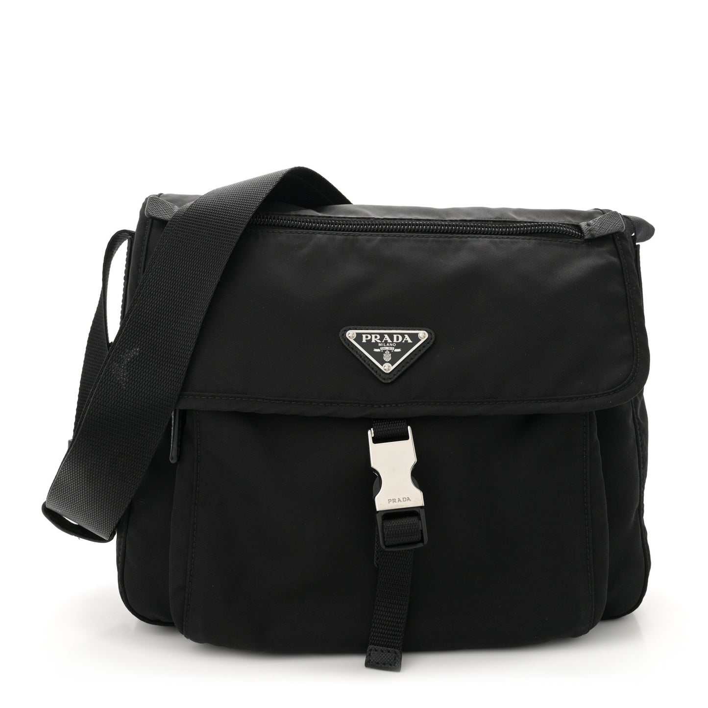 Nylon Vela Messenger Black