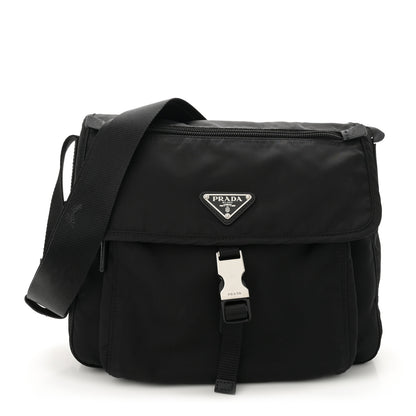 Prada Nylon Vela Messenger Black 1 of 11