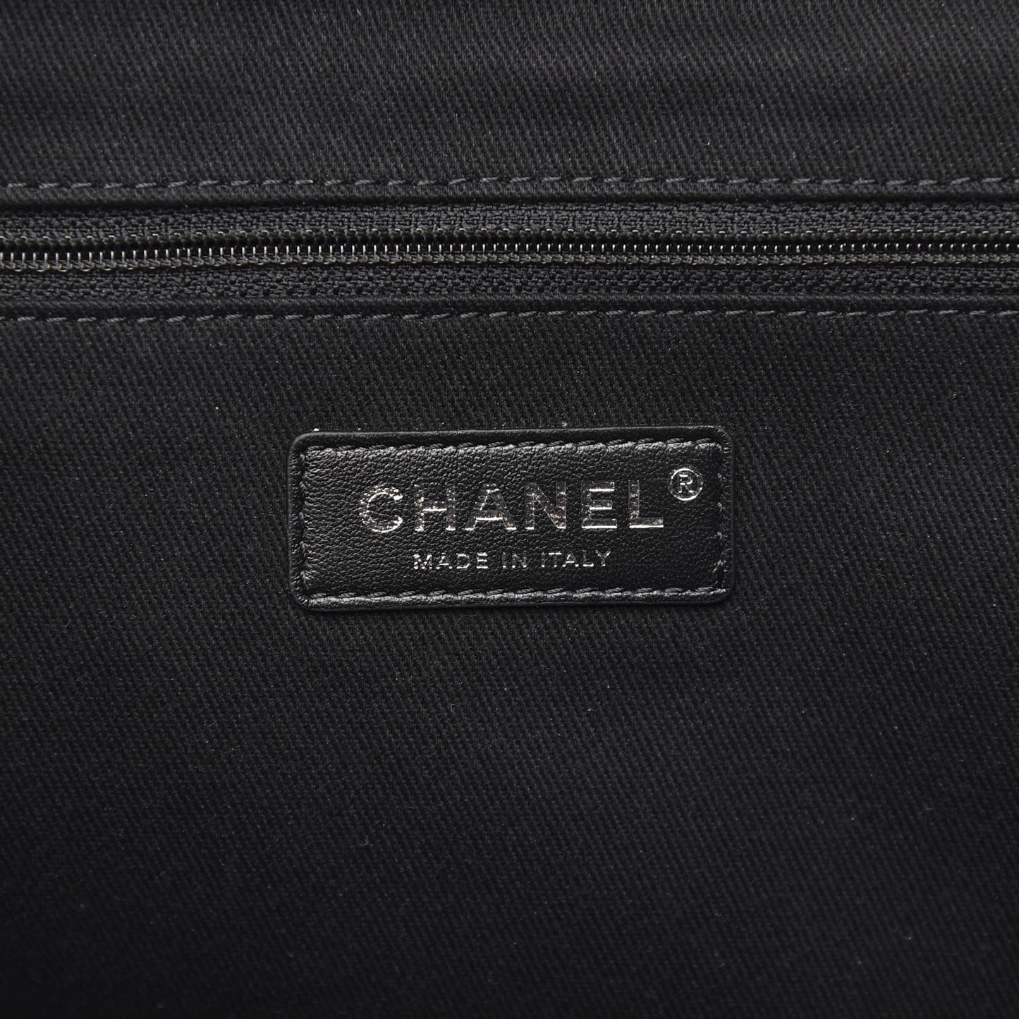 Canvas Pearl Medium Deauville Tote Black