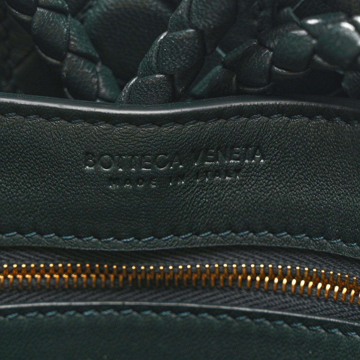 Bottega Veneta Nappa Intrecciato Small Andiamo Shoulder Bag Emerald Green 5 of 8