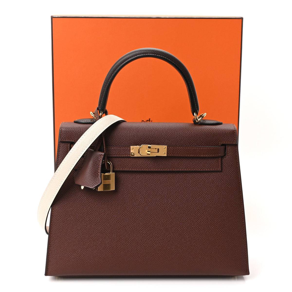 Epsom Tri-Color Kelly Sellier 25 Terre Ebene Craie