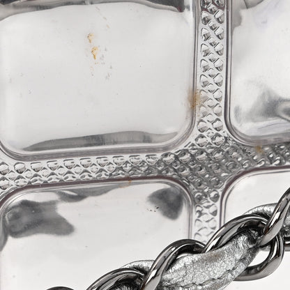 Chanel Vinyl Large Ice Cube Flap Silver 11 of 15