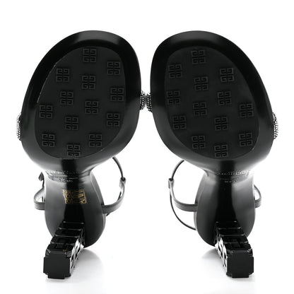 Givenchy Smooth Nappa Crystal G Cube 105mm Sandals 38.5 Black Silvery 5 of 8