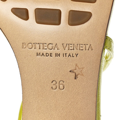 Bottega Veneta Crush Calfskin The Line 90mm Sandals 36 Acid 6 of 7