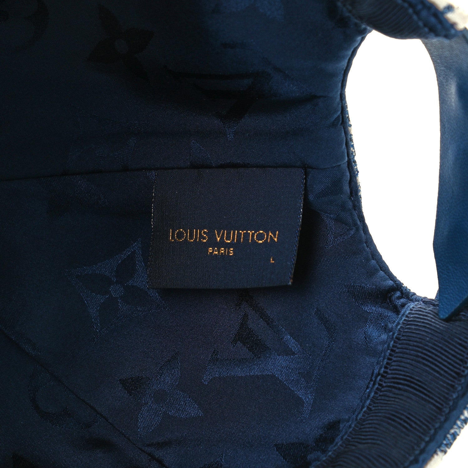 Louis Vuitton Monogram Jacquard Cap L Blue 7 of 9