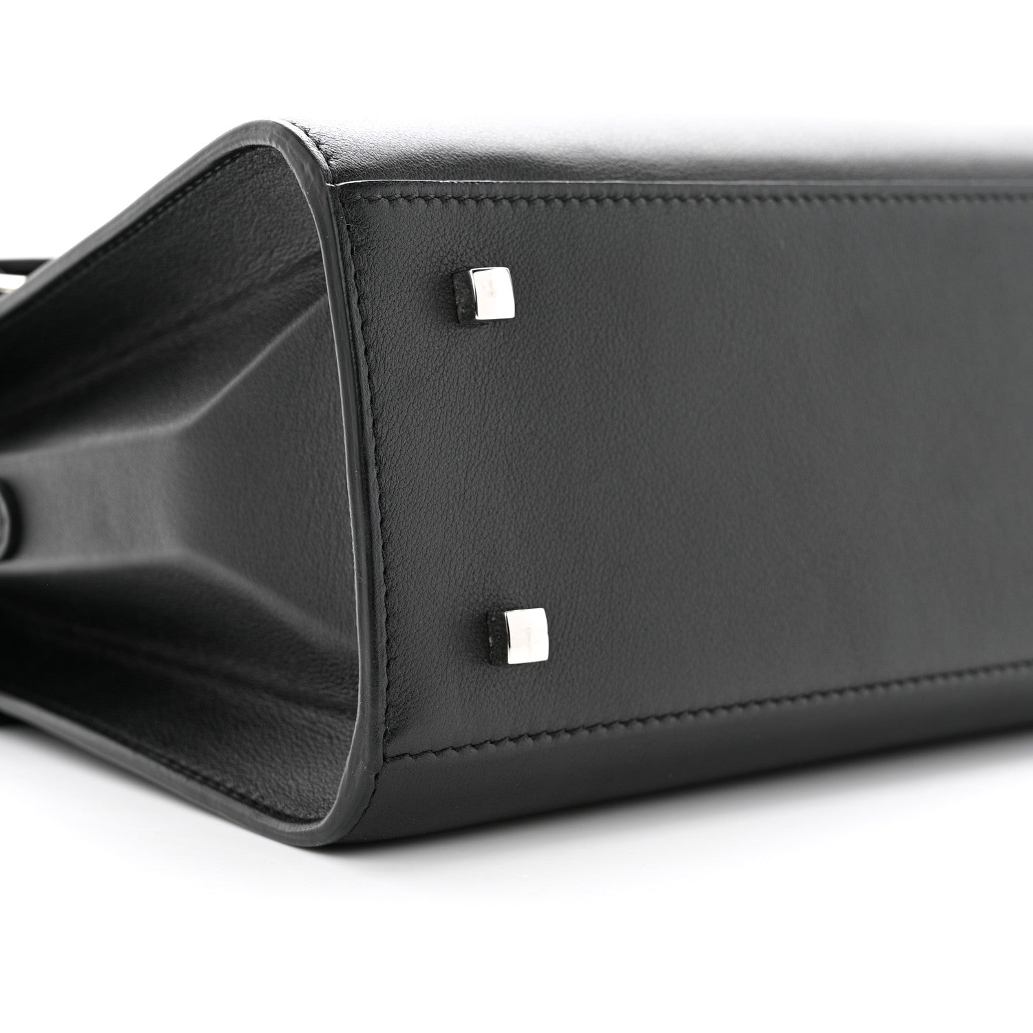 Delvaux Calfskin MM Tempete Satchel Black 9 of 10