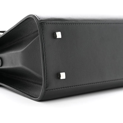 Delvaux Calfskin MM Tempete Satchel Black 9 of 10