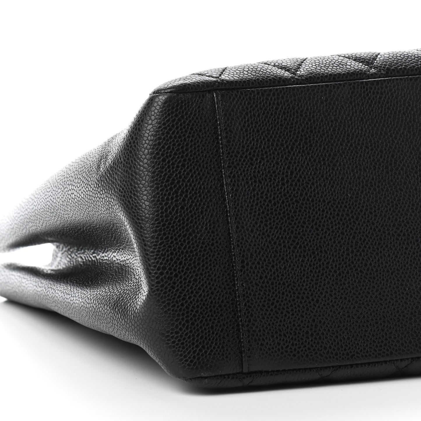 Caviar Quilted Grand Shopping Tote GST Black