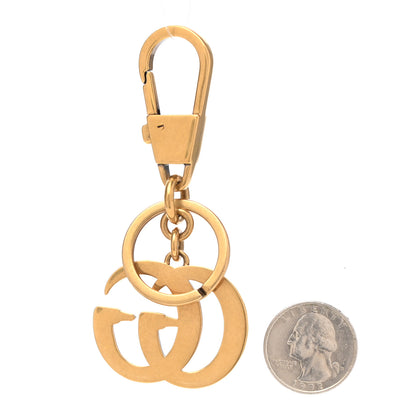 Gucci Pearl Double G Key Chain Gold 2 of 4