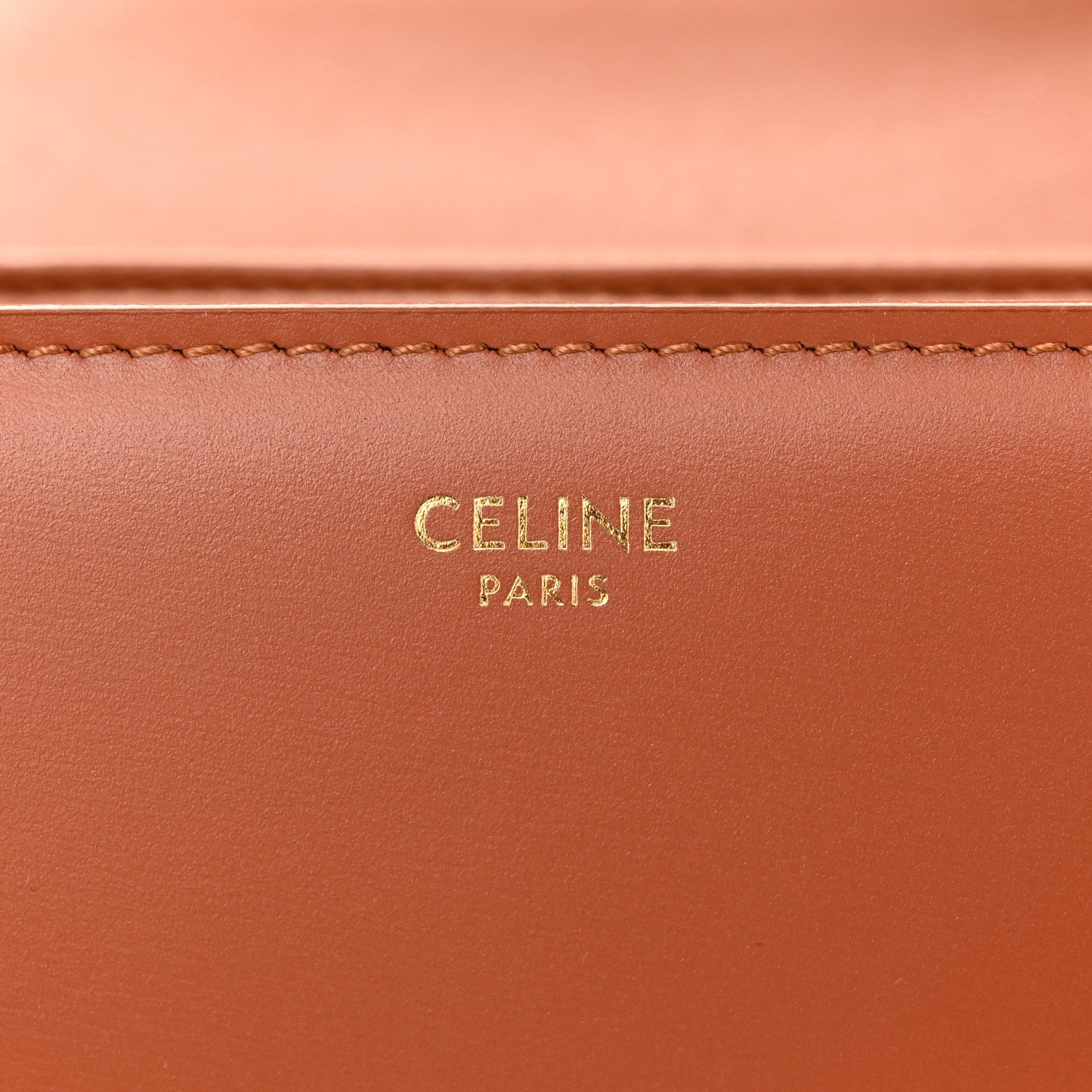 Celine Shiny Calfskin Medium Triomphe Terracotta 6 of 12