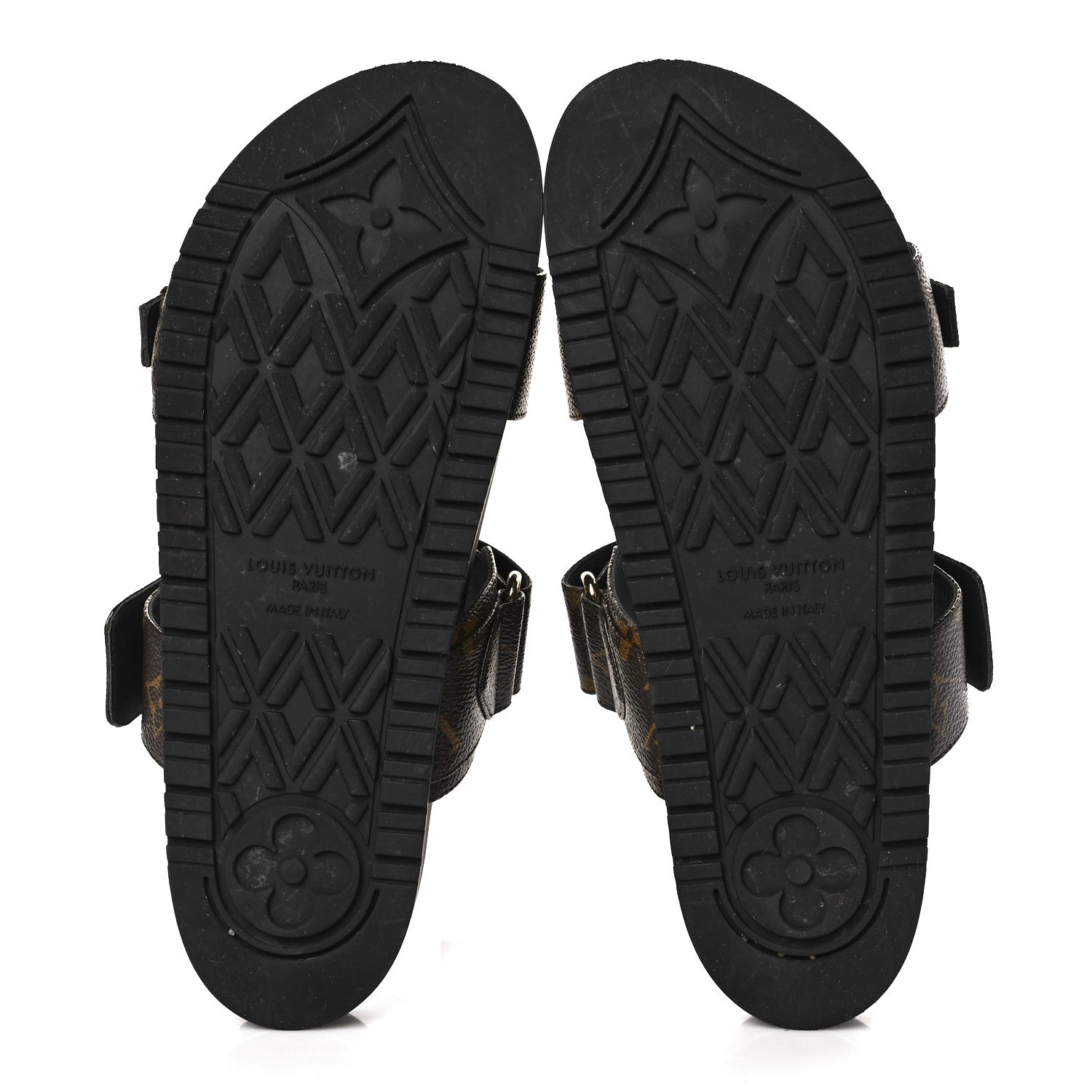 Louis Vuitton Patent Monogram Bom Dia Flat Mule Sandals 39 Black 5 of 8