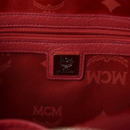 MCM Visetos Studded Small Stark Backpack Corail 7 of 8