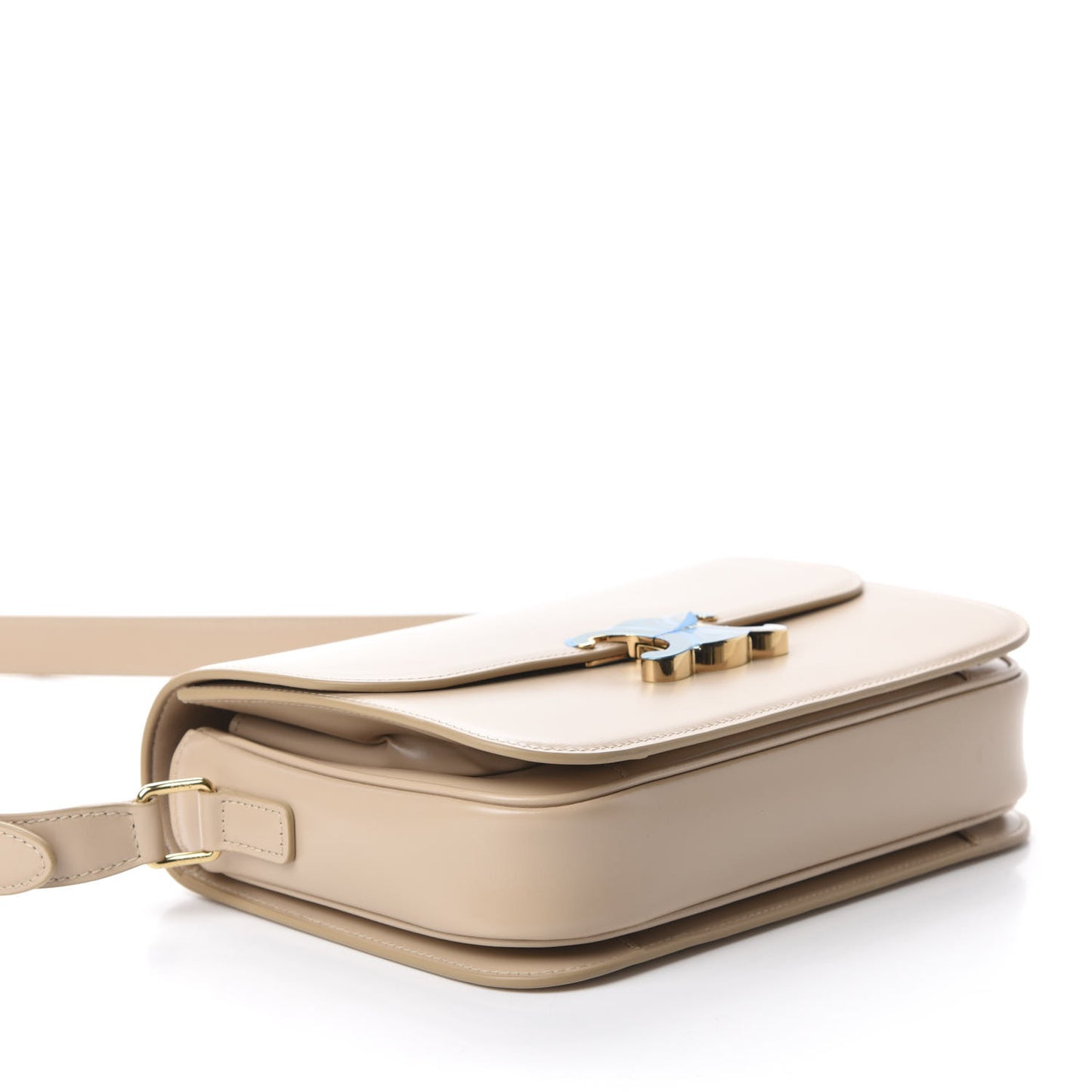 Shiny Calfskin Medium Triomphe Nude