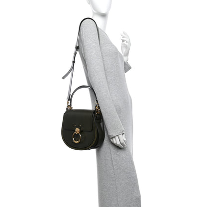 Chloe Calfskin Suede Large Tess Bag Deep Forest 2 of 14