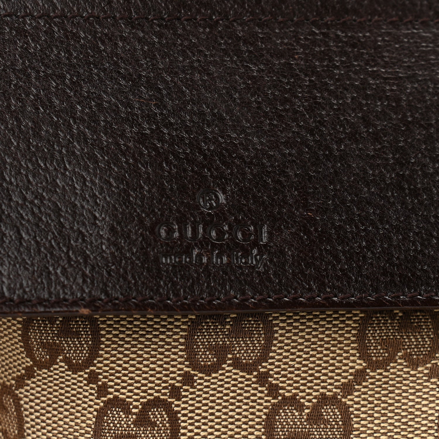 Gucci GG Monogram Double Pocket Belt Bag Dark Brown 6 of 9