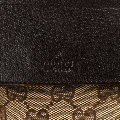 Gucci GG Monogram Double Pocket Belt Bag Dark Brown 6 of 9