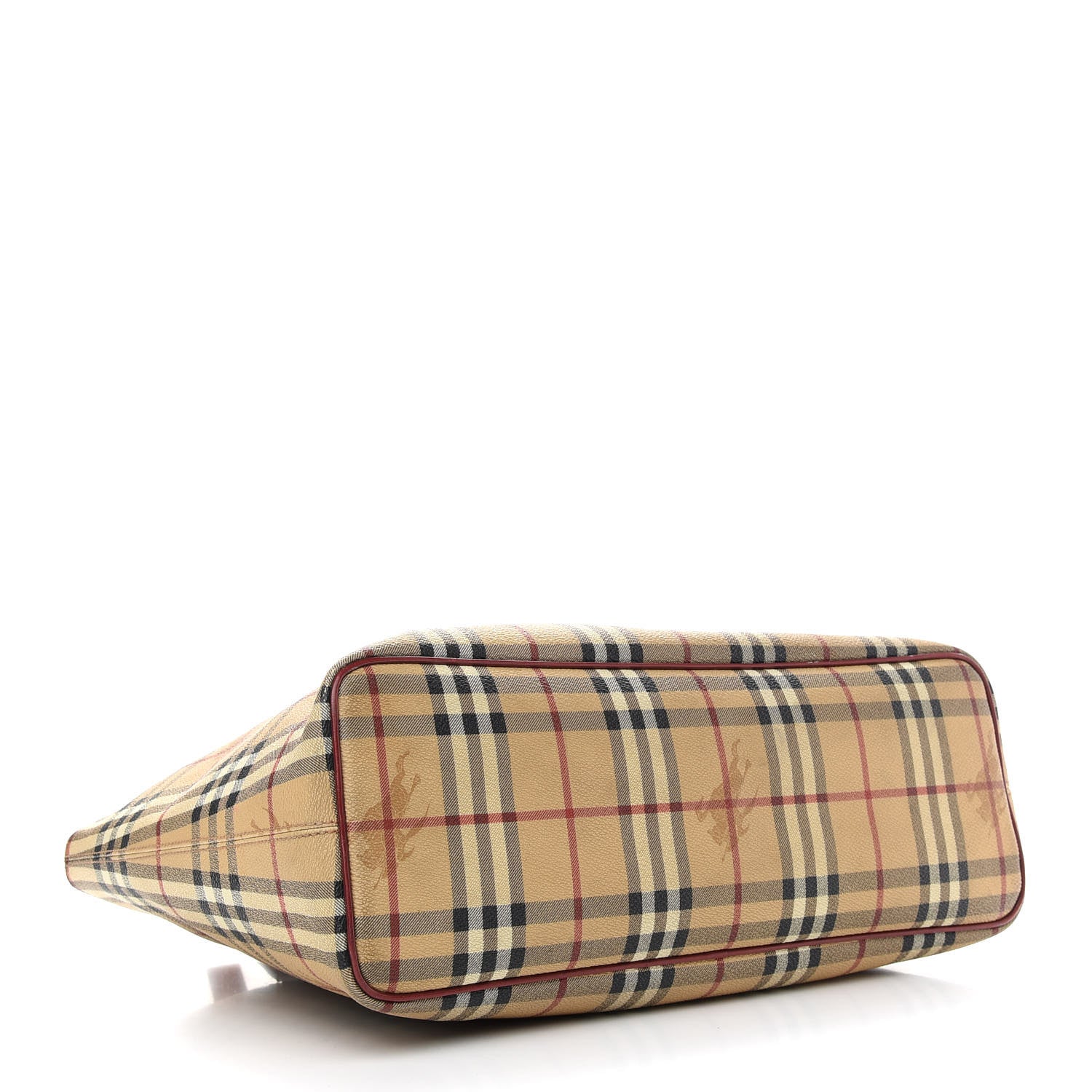 Burberry Haymarket Check Tote Red 3 of 13