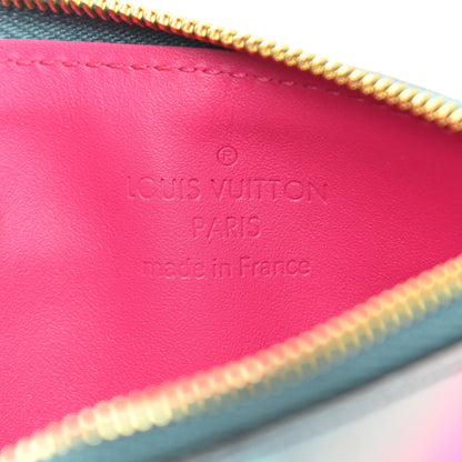 Louis Vuitton Metallic Vernis Degrade Key Pouch Blue Pink 6 of 6